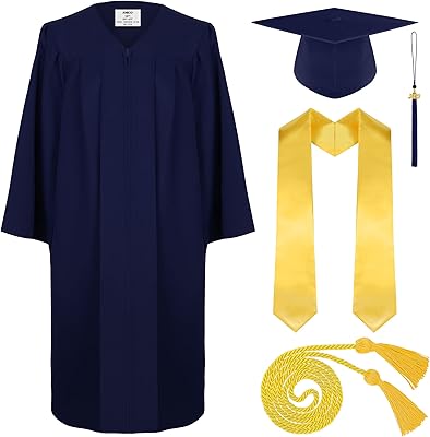 2023 Ensemble of honor cords for Mate Unisex Diploma Dress with Bonnet and Pampilles belt for high school and baccalaureate.. DIAYTAR NIGERIA: Making quality products accessible to all Nigerians at affordable prices.