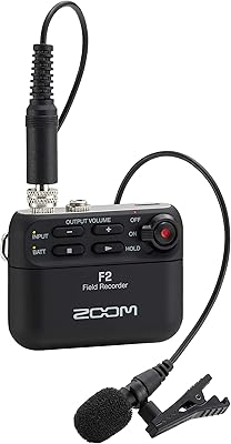Compact body recorder Zoom F2 Lavalier, 32 -bit floating recording, without cutting, audio to video, SD records, works on battery with connected microphone.. Experience shopping satisfaction with DIAYTAR NIGERIA's vast selection and budget-friendly delivery options.