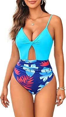 Swimwear A cut room cut for women, belly control, V -neck, high waist, floral bikini swimsuit.. DIAYTAR NIGERIA connects Nigerians with quality products at affordable prices, delivered in 5-8 days nationwide.