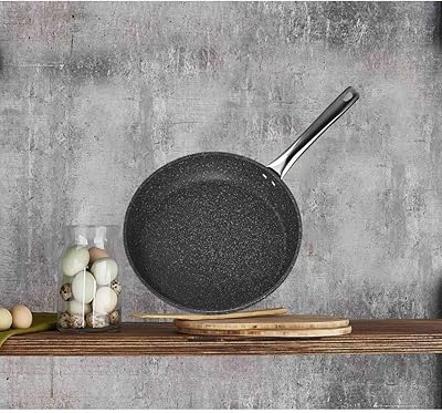 Flashing frying stove in black granite 28 cm).. Get unbeatable value on every order with DIAYTAR Nigeria.