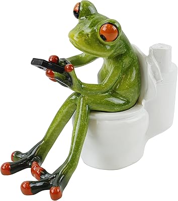 USI MJ Tablet Frog Figurine Novelty Funny Game Console on toilets Interior decoration - Green and black.. Experience shopping without compromise at DIAYTAR NIGERIA, with vast selection and quick delivery.