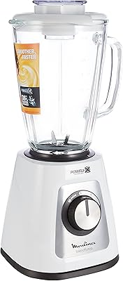 Glass mixer Moulinex BlendForce 700, capacity 1.7 liter, white, LM435127.. Your budget-friendly online marketplace, DIAYTAR NIGERIA delivers a world of products in just 5-8 days.