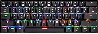 Mechanical game keyboard Motospeed 60 % Integrated 61 RVB RVB Wireless/Wireless key 3 Type-C for games and desktop for computer, Mac, Linux, iPad, iPhone, Smartphone and Laptop with Red Key.. Embrace the convenience of DIAYTAR NIGERIA with thousands of products at your fingertips, delivered nationwide.