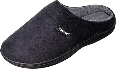 ISOTONER FALOUFLES FOR MEN WITH OPEN BACK WITH INTORED/OUT OUR SHEET INLOS/FORMATE FURNED, black microsuede, black microsuede.. Your complete shopping solution, DIAYTAR NIGERIA offers extensive variety with budget-friendly delivery.