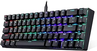 Mechanical keyboard Motospeed 65% with blue switch, LED backlight, Type C port and 67 integrated keys, mac and windows compatible, black CK67 color.. The future of Nigerian shopping is here — DIAYTAR Nigeria.