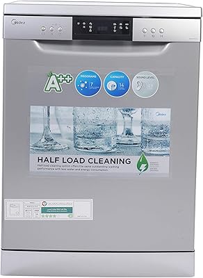 Dishwasher Free MEDEA, 14 cutlery, 7 automatic programs, quattro inverter, silencer and high energy efficiency, half-charging function, quick wash, child safety, cleaning, intensive wash at 70 degrees wqp147617.. DIAYTAR NIGERIA connects you with thousands of products at competitive prices, delivered within a week.