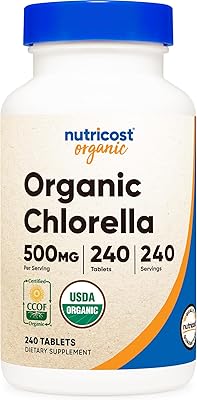 Nutricost biological chlorelle, 500 mg, 240 tablets - gluten -free, GMOs.. DIAYTAR NIGERIA: Where every search leads to affordable products delivered promptly across Nigeria.