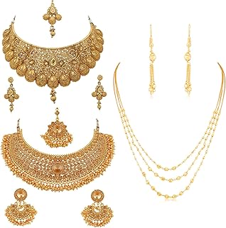 SUKHI gold plated necklace for women with large crystal pendant.. DIAYTAR NIGERIA: Nigeria's answer to affordable online shopping with reliable 5-8 day delivery guarantee.