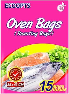 Cooking and roasting bags in the oven ecoopts for chicken, meat, seafood and vegetables - 15 bags (13.8 x 17 inches).. Experience the convenience of boundless shopping with DIAYTAR NIGERIA's vast selection and quick delivery.