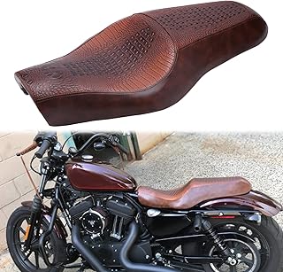 Two black motorcycle seats for Harley Sportster 883 1200 48 72.. DIAYTAR Nigeria: Where affordability meets fast and reliable e-commerce service.