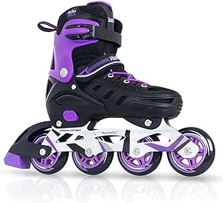 Adjustable skates for adults and adolescents, safe and durable with huge wheels, high performance skateboard shoes mammy goal for girls and boys... DIAYTAR NIGERIA: Creating access to affordable products for every Nigerian with our swift delivery service.