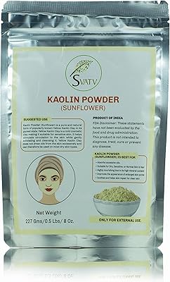 SVATV Sunflower Kaolin Powder for Facial Mask Facial Powder based on plants makeup.. Experience shopping without stress at DIAYTAR NIGERIA's comprehensive and budget-friendly platform.