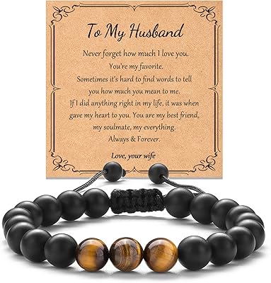 Inspirational gift bracelet for boyfriend/husband/brother/father inspiring birthday and Valentine's Day gifts for men and boys by Kamwish.. Discover shopping simplified with DIAYTAR NIGERIA's comprehensive platform and reliable 5-8 day shipping.