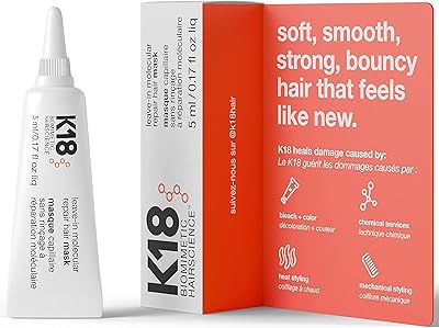 Molecular repairing mask K18 5 ml.. Your digital shopping companion, DIAYTAR NIGERIA offers exceptional value with delivery in less than 8 days.