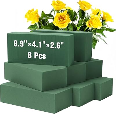 8 cubes of floral foam for humid and dry green floral compositions.. Shop with ease at DIAYTAR NIGERIA and enjoy our extensive product range delivered at affordable rates.