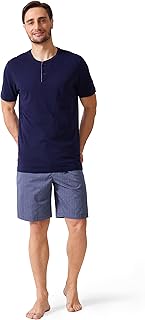Men's pajama set/Short pajamas for men, set short pajamas 100 % cotton for men, night clothes for men, shorts and pants.. Shopping made simple with DIAYTAR NIGERIA's vast selection and budget-friendly nationwide delivery.