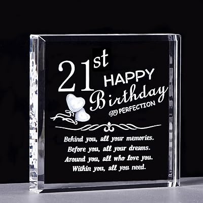 21st birthday gifts for girl and crystal son engraved behind you all the memories.. DIAYTAR NIGERIA transforms wishes into deliveries with our affordable and reliable e-commerce platform.
