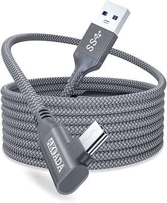 Akoda Oculus Quest 2 20 feet/6 m connection cable, with signal amplifier, 90 -speed high -speed data transfer, fast charging cable for Oculus Quest 2 and PC Gamer's virtual reality headset (gray).. DIAYTAR NIGERIA: Your gateway to affordable shopping with thousands of products delivered nationwide.