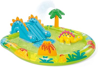 Inflatable gaming center for Intex backyard swimming pool with spray palm, 57166ep.. Shop from anywhere in Nigeria and receive your DIAYTAR purchases at affordable prices within a week.