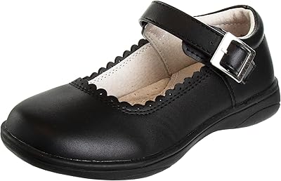 Mary Jane shoes for girls, school uniform, ballet to put on flat strap (baby/small children/big children) (black).. Transform how you shop with DIAYTAR NIGERIA's vast selection and budget-friendly delivery options.