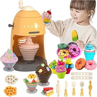 Set of Sorbetière and Baby Noodles 26 Pieces Kitchen Creations, Game Dog kit for toddlers of 3, 4, 5, 6 years, boys and girls, birthday present for children (B).. One platform, endless products — welcome to DIAYTAR Nigeria.