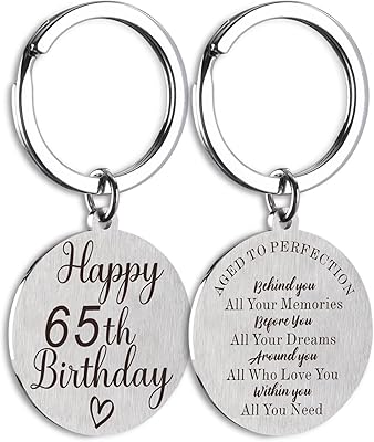 Birthday gifts 65th for women or men's birthday gifts 65 years old for women or men gifts of happy 65th birthday for her keychain engraved double side, silver, s.. Looking for great deals without compromising on quality? DIAYTAR Nigeria brings you thousands of top products at affordable rates, delivered straight to your doorstep.