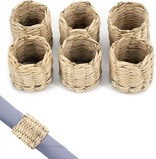 Dieo Jia Set of 6 round towel rounds in woven circle, handmade towel, Natural grass towel rounds for table decoration, holidays, party, Thanksgiving, Wedding.. Don’t wait weeks — DIAYTAR Nigeria delivers your order in just a few days.