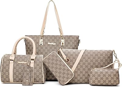 6 pieces of handbags for women, shoulder bag and handbag, key bag for women, fashionable and versatile handbag.. No stress, just speed — DIAYTAR Nigeria ships in days.