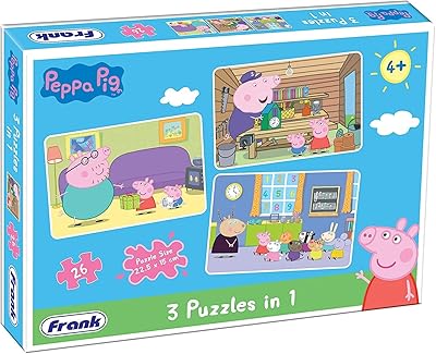 Puzzle 3 in 1 Frank Peppa Pig for children (4 years and over).. Discover why thousands choose DIAYTAR NIGERIA for affordable products delivered in less than a week.