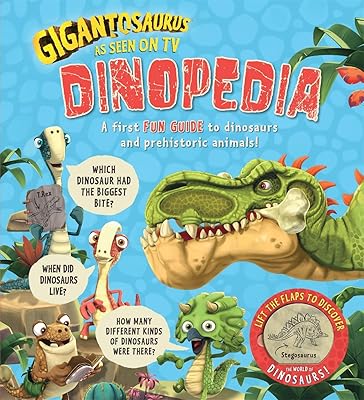 Gigantosaurus - Dinopedia: lift the shutters to discover the world of dinosaurs!.. DIAYTAR NIGERIA: Your trusted e-commerce partner with extensive product choices and affordable delivery.