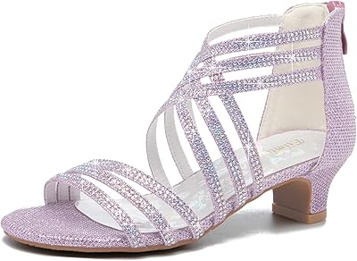 EIMURE - Princess shoes with high heels and rhinestones, Wedding party sandals for girls.. Your digital shopping companion, DIAYTAR NIGERIA offers exceptional value with delivery in less than 8 days.