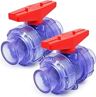 2 pieces of tap with spherical turning upvc transparent 3 4 inch.. DIAYTAR NIGERIA: Your trusted marketplace that combines variety, affordability and reliable shipping.