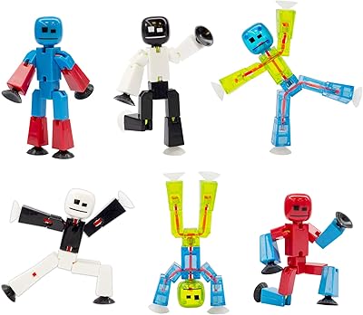 Set of 6 colored articulated figurines Zing Stikbot 4 series - Stop motion animation - in an environmentally friendly packaging.. Home to endless choices and pocket-friendly prices — DIAYTAR Nigeria.
