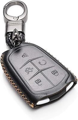 Intelligent key case without real leather vitodico with keychain for Cadillac.. Get top brands at bottom prices, only on DIAYTAR Nigeria.