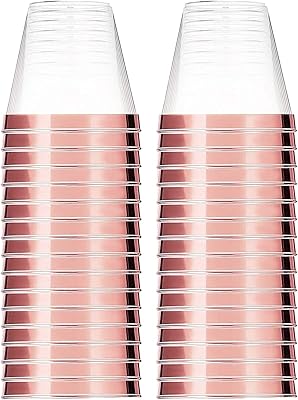Beauty 30 Pieces Disposable Goblets in Pink Pink Pink Gold with Transparent Plastic Plastic Gobbles For Wedding Festival Thanksgiving Christmas.. Shop across categories with ease at DIAYTAR NIGERIA, delivering affordability within the week.