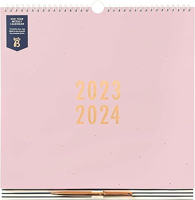 Family weekly family calendar of mid -year Busy Bee August 2023 - August 2024 - Rose - Display of the weekly calendar with 6 columns for family members and birthdays, meal planner, detachable racing lists, pocket and pen... Your complete shopping solution, DIAYTAR NIGERIA offers extensive choice with competitive prices and delivery.