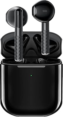 True wireless headphones, Feans Bluetooth 5.3, Kidney headset with microphone, waterproof stereo tactile headphones with deep bass for iPhone/Android (black).. Discover a new way to shop with DIAYTAR NIGERIA's comprehensive marketplace and quick delivery options.