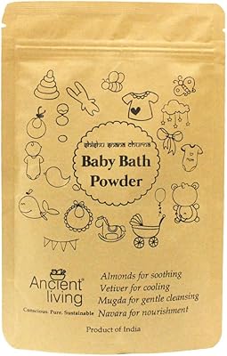 Ancient Living baby bath powder enriched with organic ingredients - 100 g.. DIAYTAR NIGERIA: Where quality meets accessibility with affordable prices and prompt shipping.