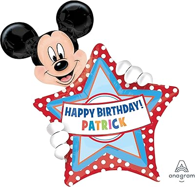 Amscan supership personalizer ballon d'anniversaire mickey mouse en aluminium, multicolore.. Shop with purpose at DIAYTAR NIGERIA, where your money goes further and delivery is always prompt.