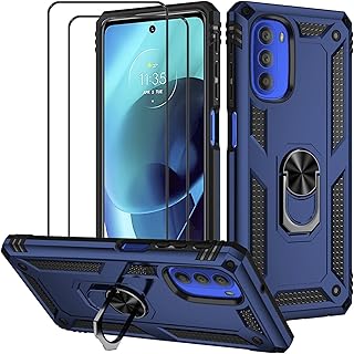 [1+2] Support shell for Motorola Moto G51 5G, with tempered glass screen protector [2 pieces], double anti-scratch-ray-layer hybrid shell (Motorola Moto G51, blue).. Your one-click solution to affordable shopping, DIAYTAR NIGERIA delivers quality products nationwide.