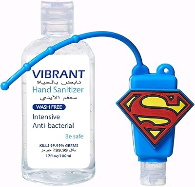 Vibrating hand disinfectant 100 ml - Free combined pack for adults and children - Superman 30 ml.. Discover endless shopping possibilities at DIAYTAR NIGERIA, with budget-friendly prices and reliable delivery.