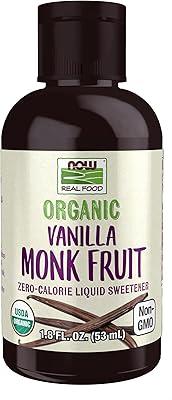 Organic liquid sweetener without calories with vanilla and monk fruit of Now Foods, 53 ml, 50 ml (package of 1).. Discover a world of choices with DIAYTAR NIGERIA's extensive marketplace and prompt shipping service.