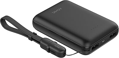 Mini Food Bank ACMIC 10,000 mAh, Qi portable food bank with suspension cord, portable food for iPhone, Samsung, Huawei, etc... Shop smarter with DIAYTAR NIGERIA's diverse marketplace and budget-friendly nationwide delivery.