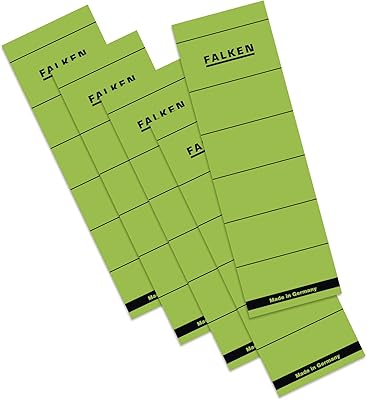 Original labels for backrest back, 10 pieces, made in Germany. Self -adhesive labels, 60 x 190 mm format, for 8 cm wide - green files.. Get everything you need without leaving your home. DIAYTAR Nigeria offers a seamless shopping experience and delivers your orders quickly and reliably.