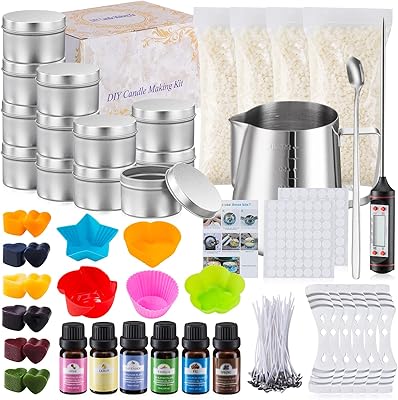 DIY flavored candle manufacturing kit for the manufacture of candles and candles, Gift Box of Essential Oil In hand done by hand, easy to make for beginners (2).. DIAYTAR NIGERIA brings online shopping to every Nigerian with affordable prices and reliable shipping.
