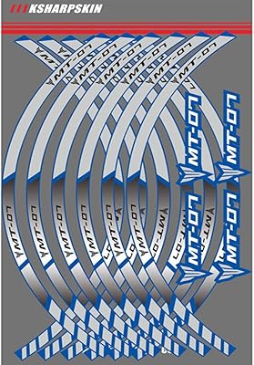 Reflective stickers for flywheel motorcycle tires for Yamaha Mt-07 (white.. DIAYTAR NIGERIA delivers on our promise of variety, affordability, and prompt nationwide service.