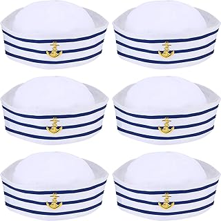 6 pieces of sea hat Captain marine blue hat with white sail hats for children marine costume accessory, dressed evening.. DIAYTAR NIGERIA connects you with thousands of products at competitive prices, delivered within a week.