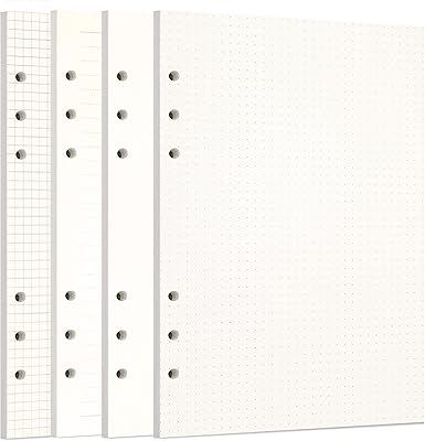 Zelten 1 Package A5 80 Sheets/160 pages 4 in 1 Square Potel line Mobile sheets Virgin Perforated Paper Recharge for 6 holes Personal Organizer Agenda Rechargeable Notes Carnet.. DIAYTAR NIGERIA: Bringing the marketplace to every Nigerian with affordable prices and quick delivery.
