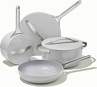Non -stick ceramic kitchen battery at the Carvi (12 pieces) Panspins and storage stoves and storage.. Shop smart with DIAYTAR NIGERIA, offering a vast product range delivered to your doorstep within a week.