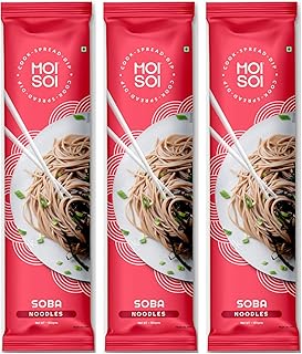 Soba noodles SAND MUI SUI® Set of 3 | Made with 70 % buckwheat flour and 30 % whole wheat | without maida and not fries | 100 % natural | Without artificial preservatives or MSG | For 6 to 150 grams each.. DIAYTAR NIGERIA connects desire with fulfillment through our affordable e-commerce platform.